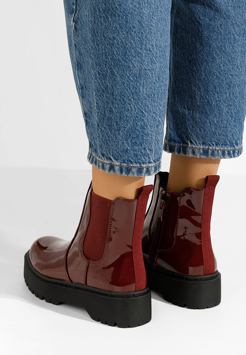 Stivaletto chelsea donna Ginger rosso