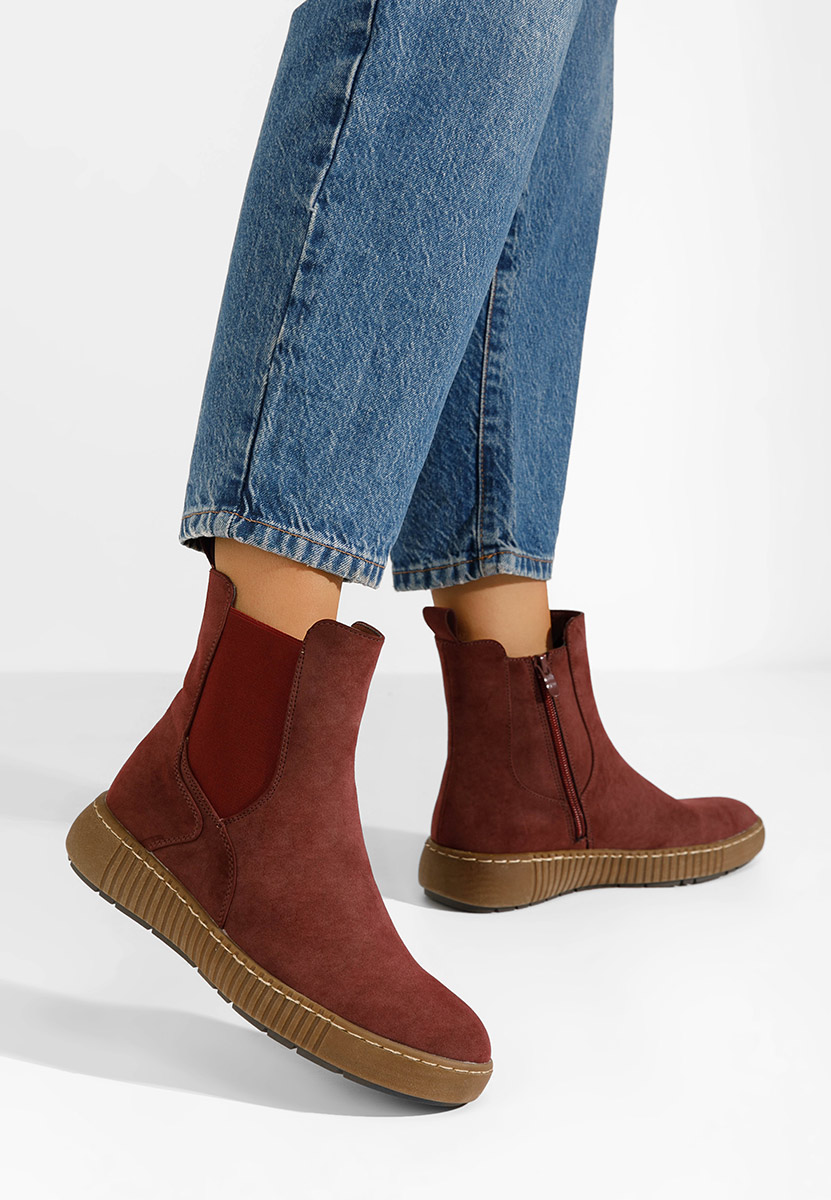 Stivaletto chelsea donna Sheela rosso