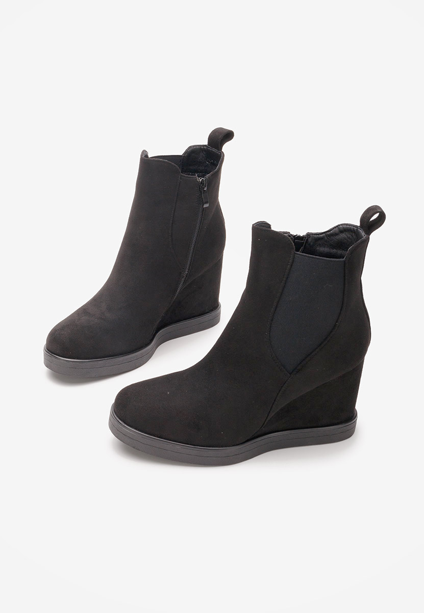 Tronchetti con zeppa Sharina nero