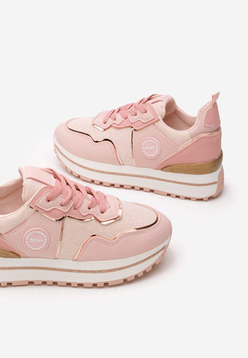 Sneakers con zeppa Dessie rosa