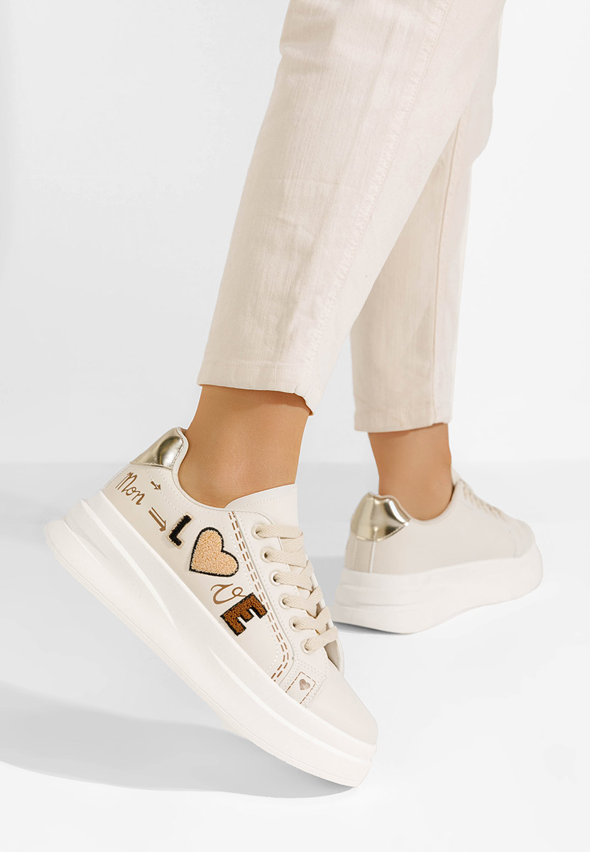 Sneakers con zeppa Stephenie beige