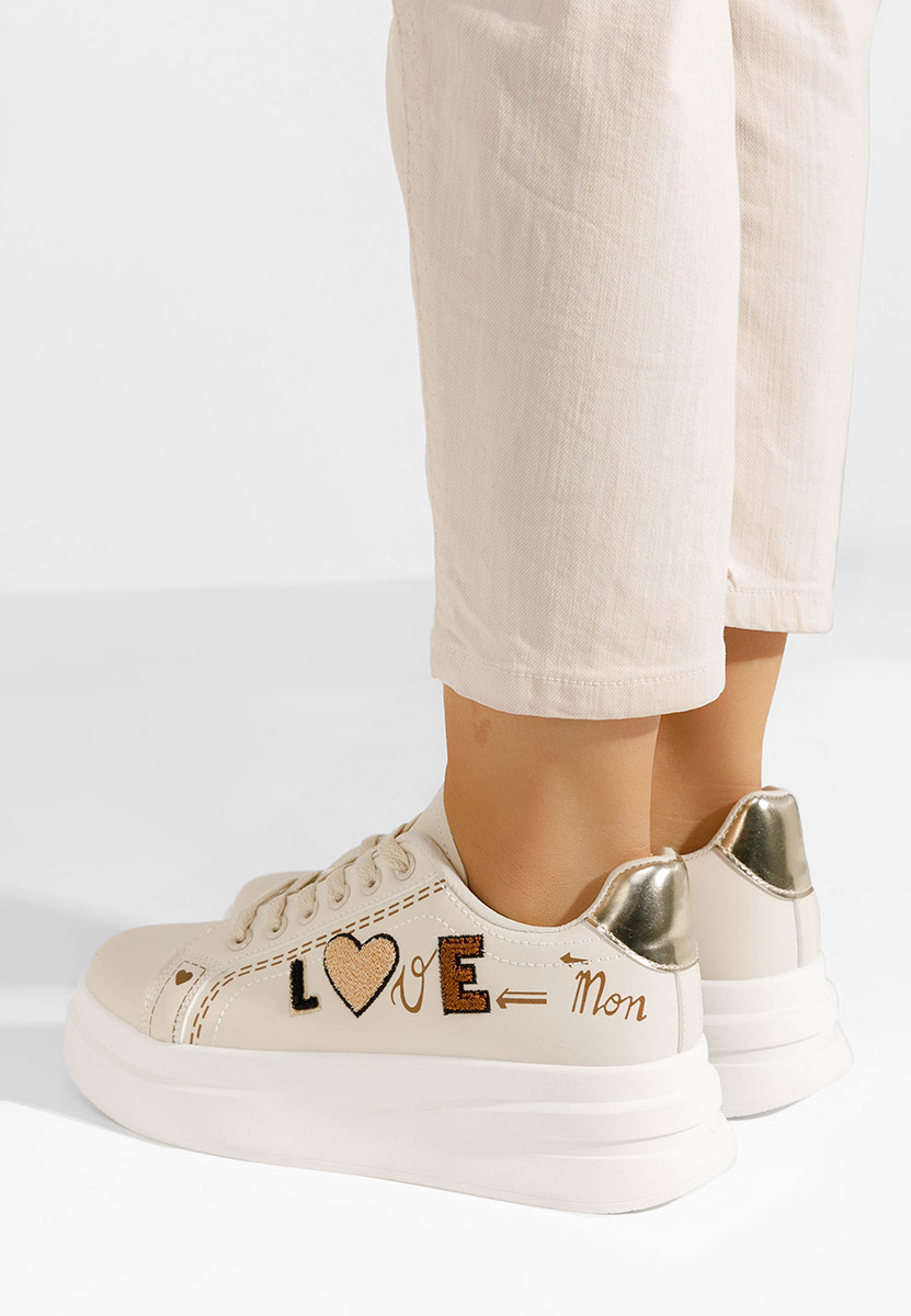 Sneakers con zeppa Stephenie beige