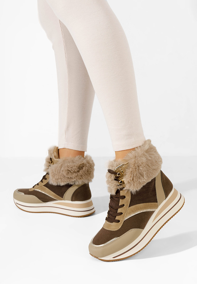 Sneakers donna invernali Mariah marrone