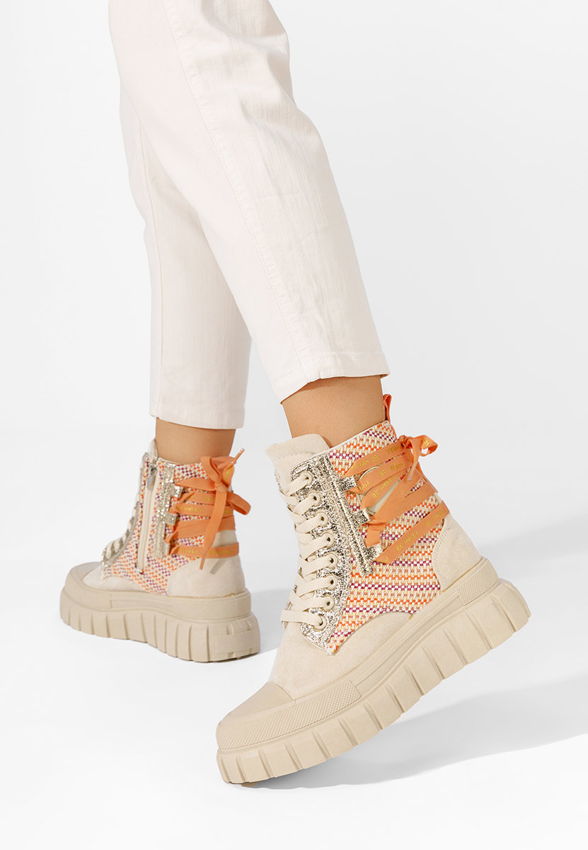 Stivaletti donna Brenia beige