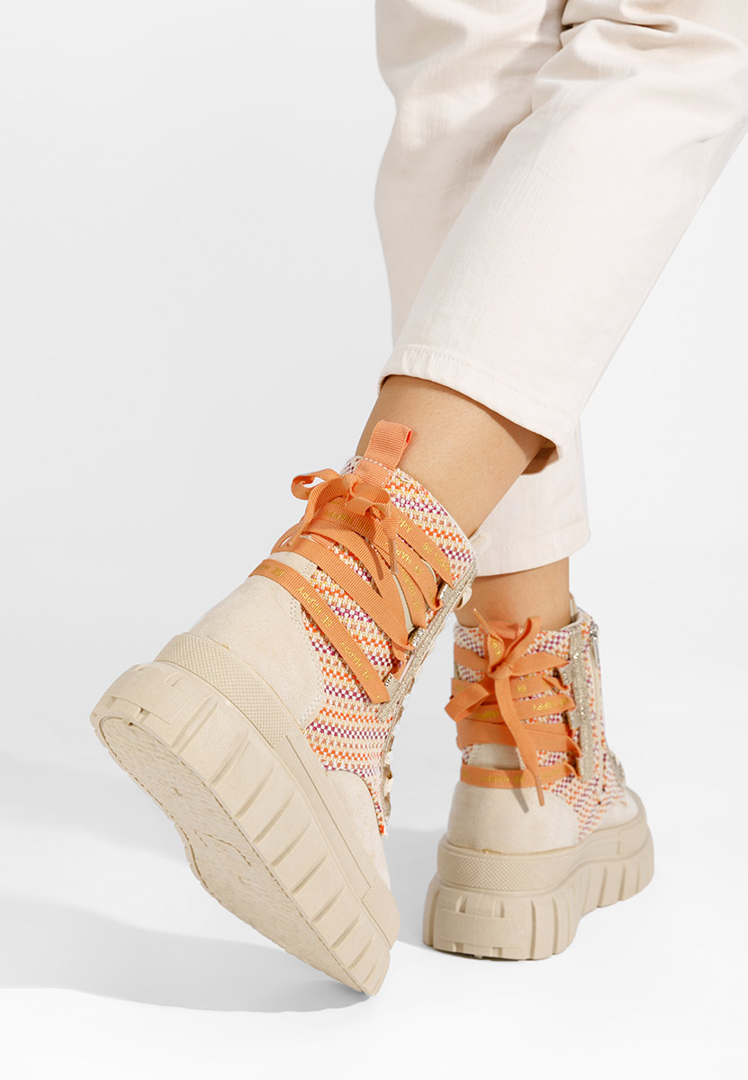 Stivaletti donna Brenia beige