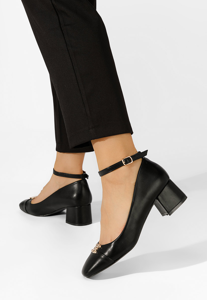 Décolleté tacco largo Deeanna nero