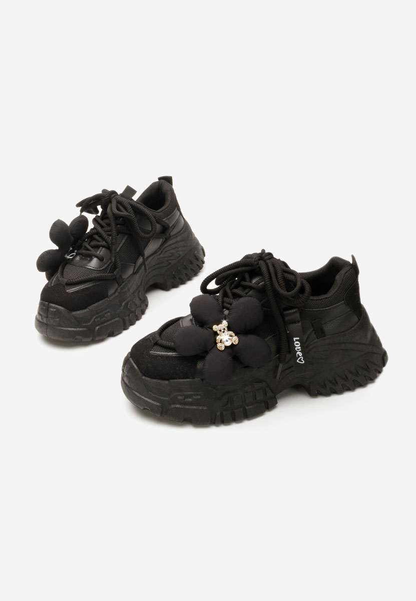 Sneakers con zeppa Shaina nero