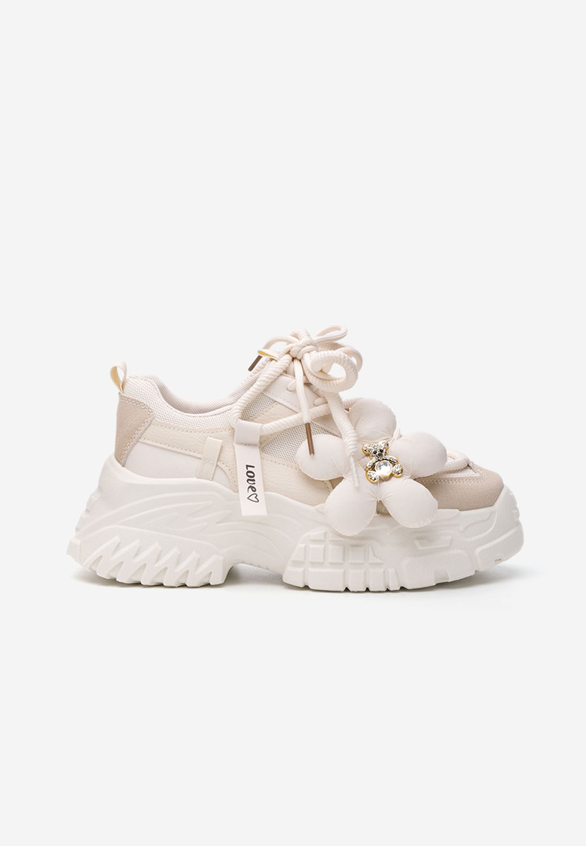 Sneakers con zeppa Shaina beige