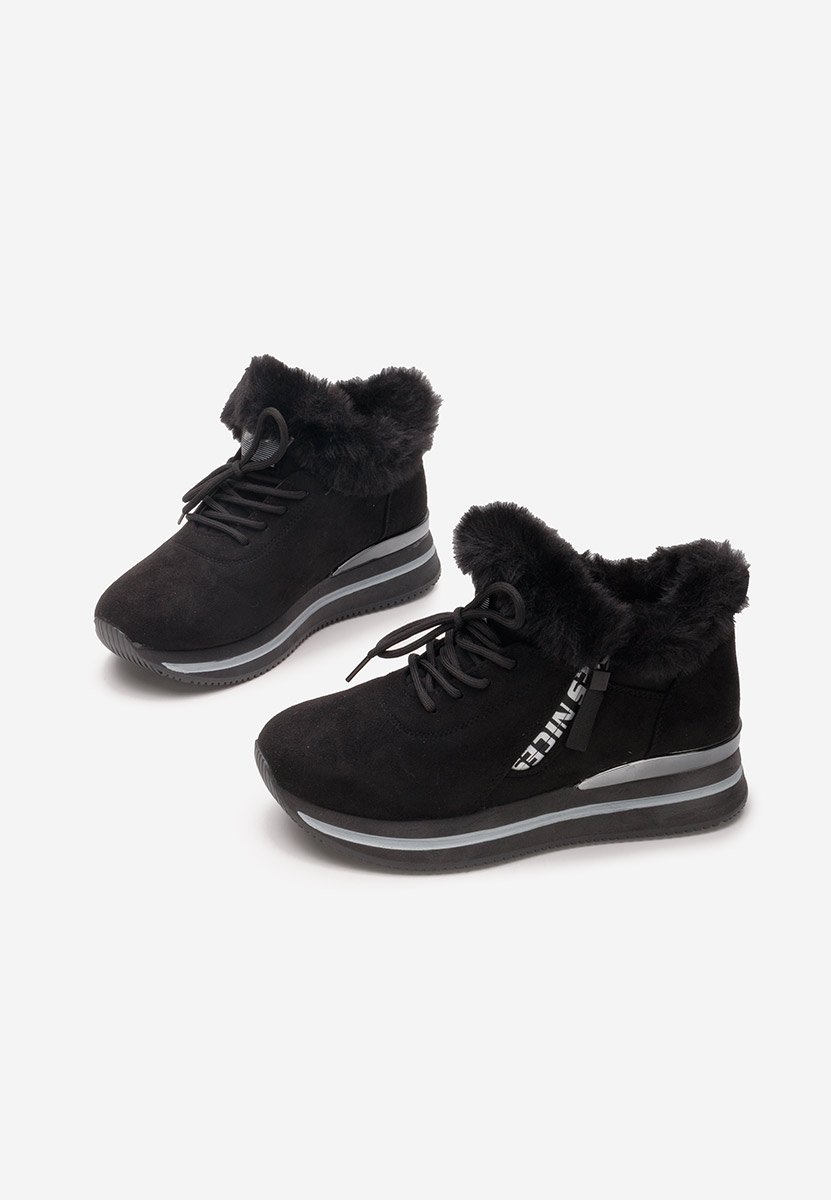 Sneakers donna invernali Hermina nero