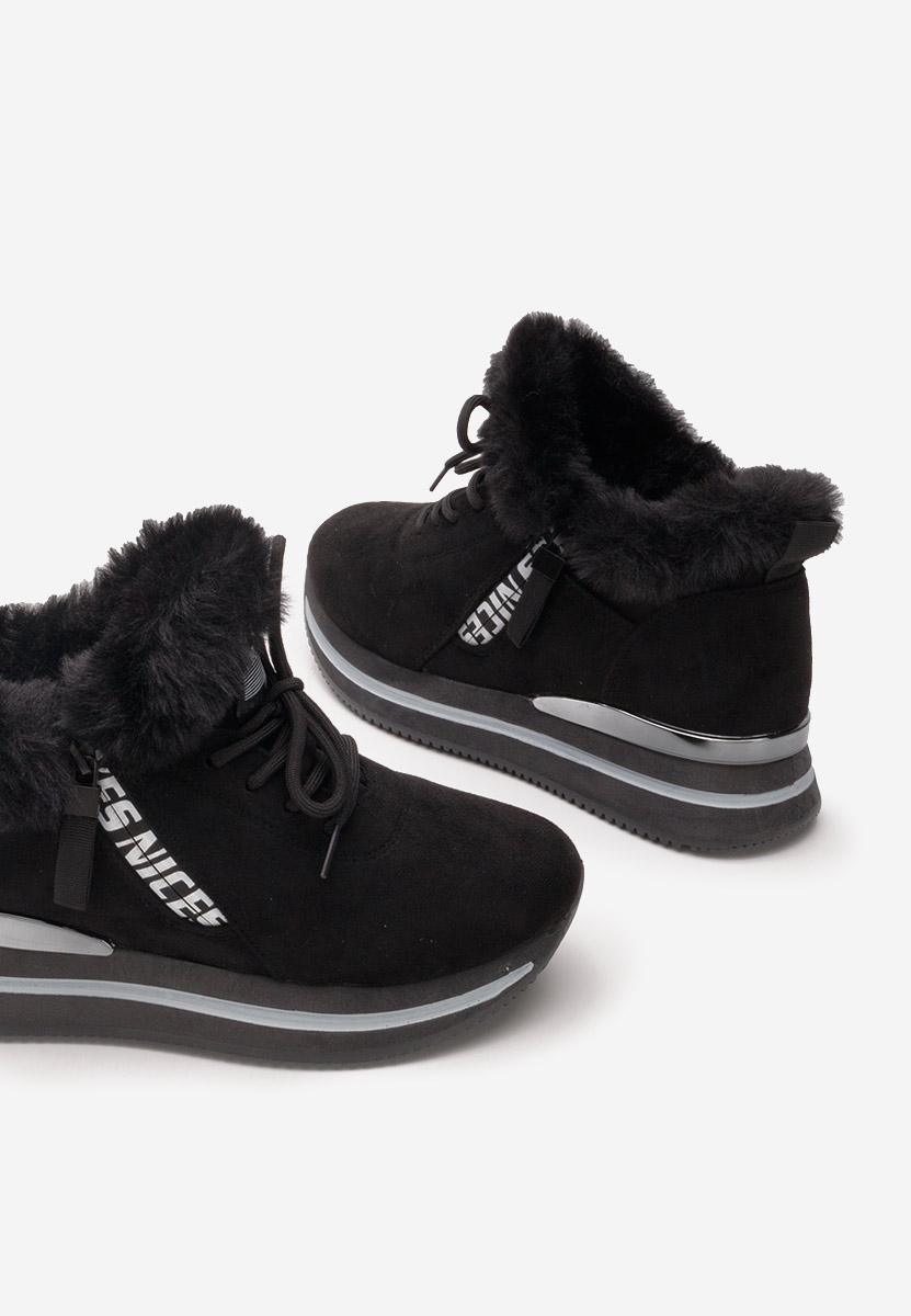 Sneakers donna invernali Hermina nero