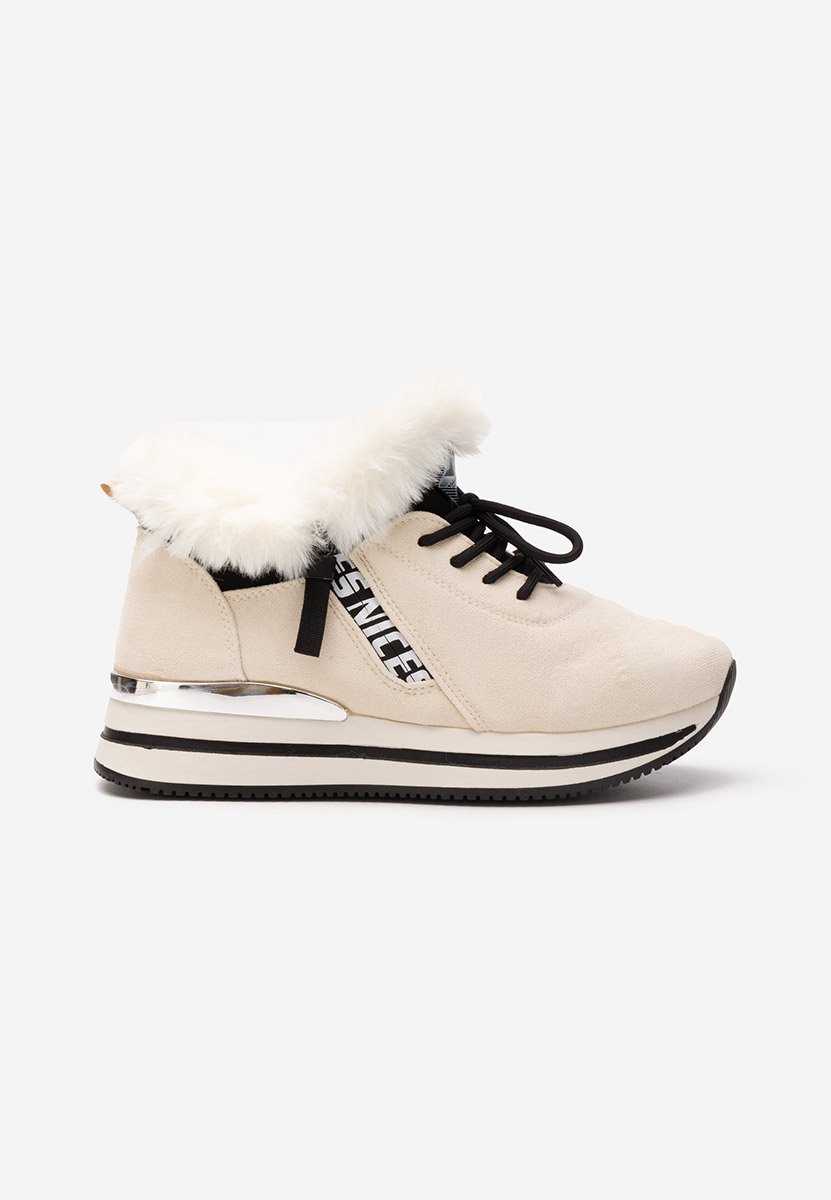 Sneakers donna invernali Hermina beige