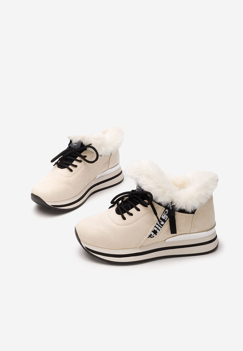 Sneakers donna invernali Hermina beige