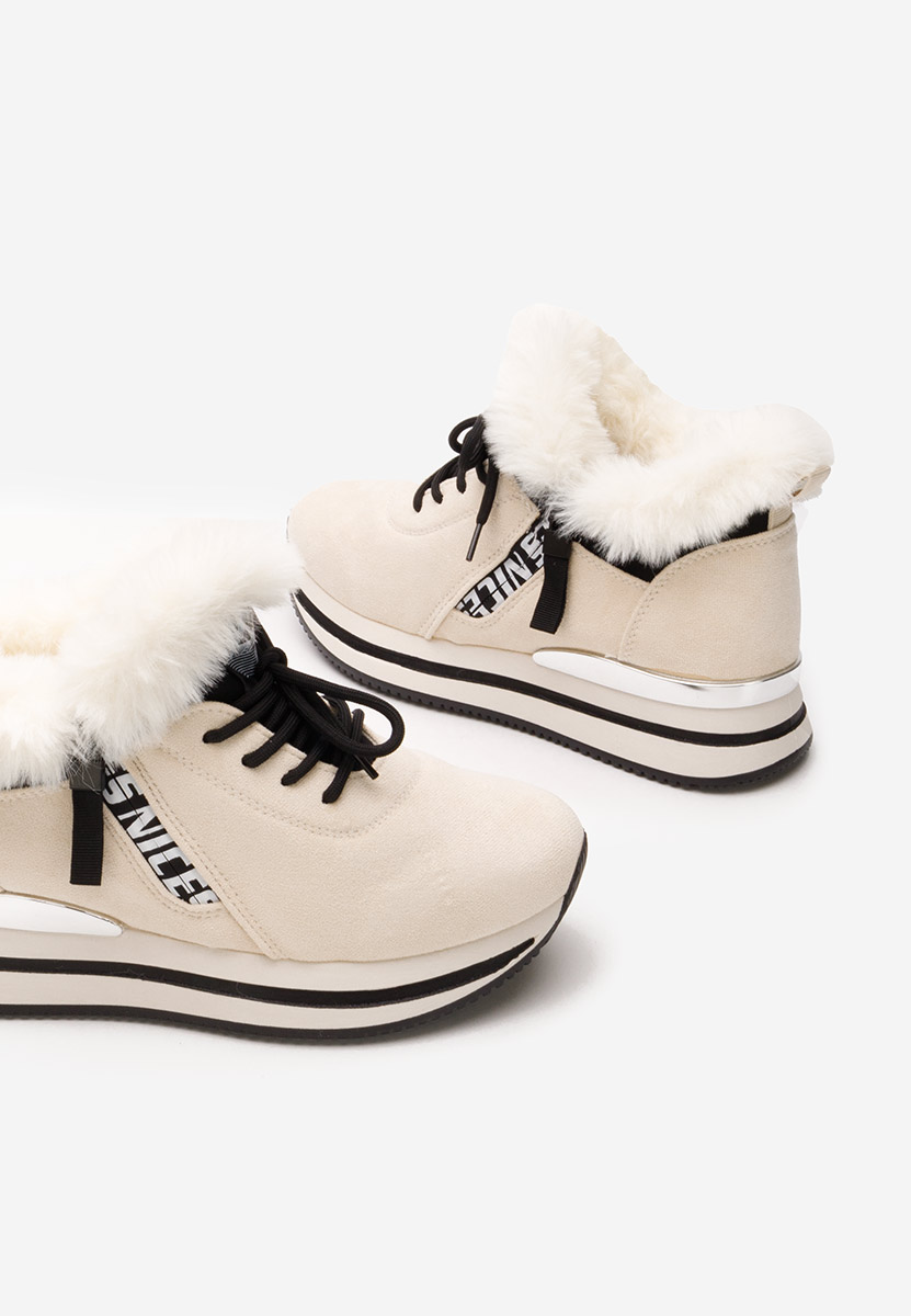 Sneakers donna invernali Hermina beige