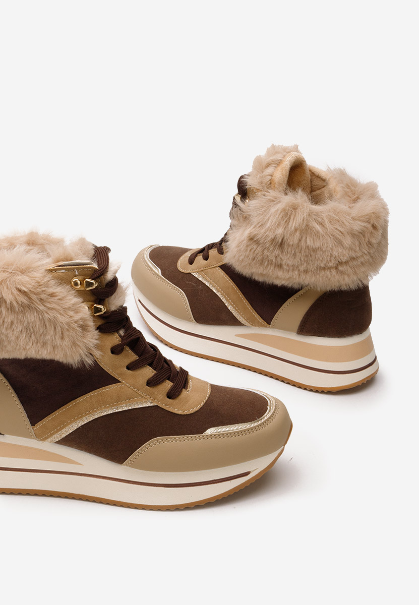 Sneakers donna invernali Mariah marrone