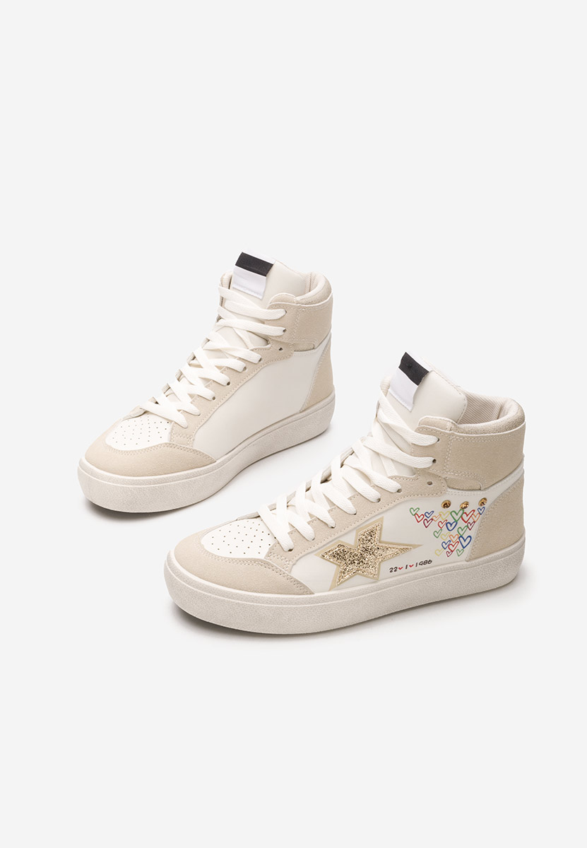 Sneakers donna alte Morella oro