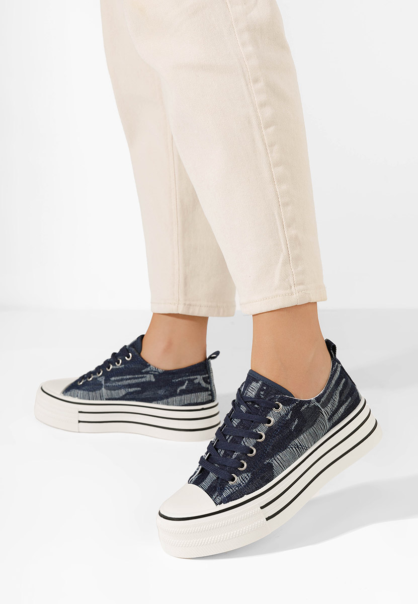 Scarpe da ginnastica con piattaforma Alethea V3 denim