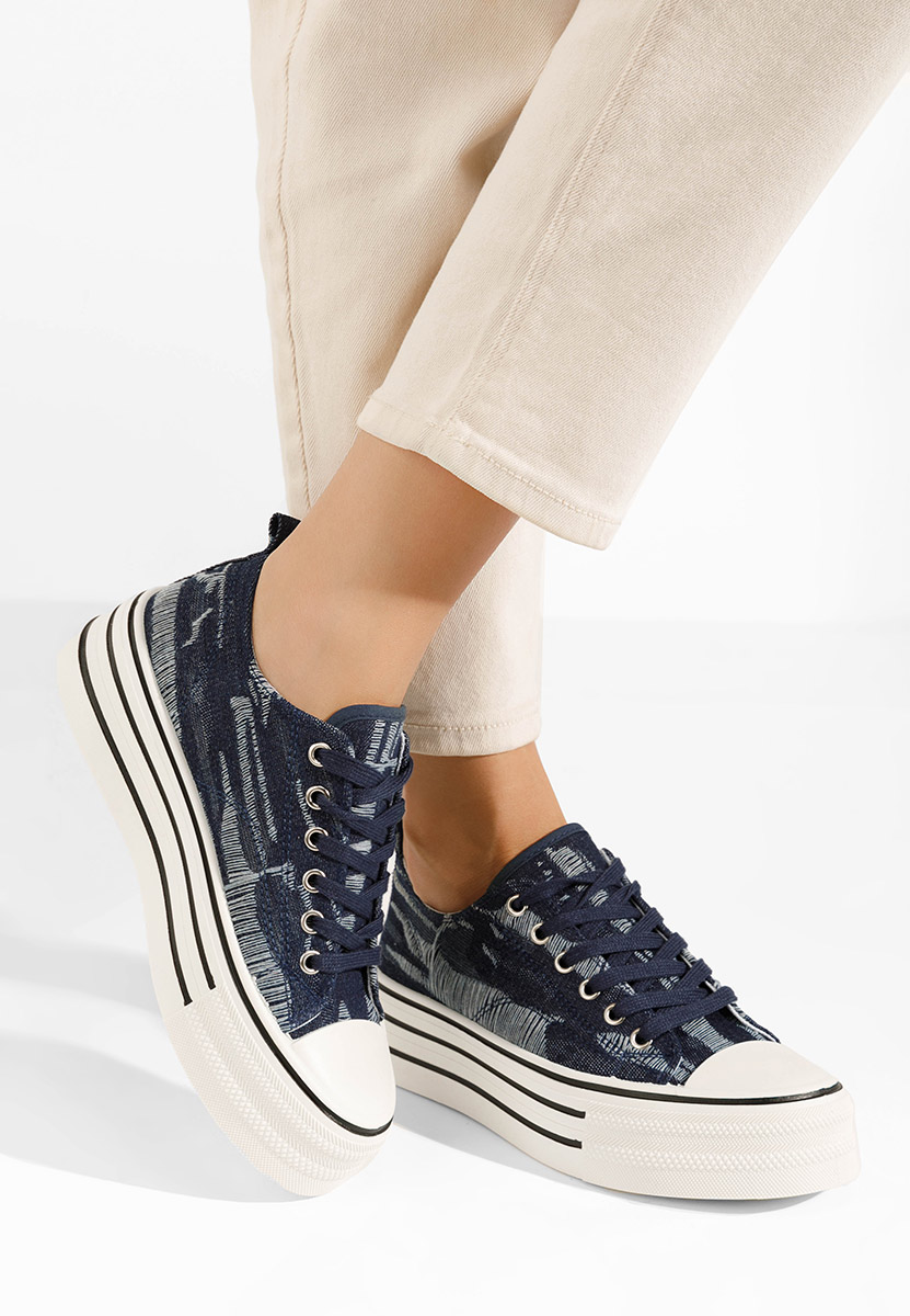 Scarpe da ginnastica con piattaforma Alethea V3 denim