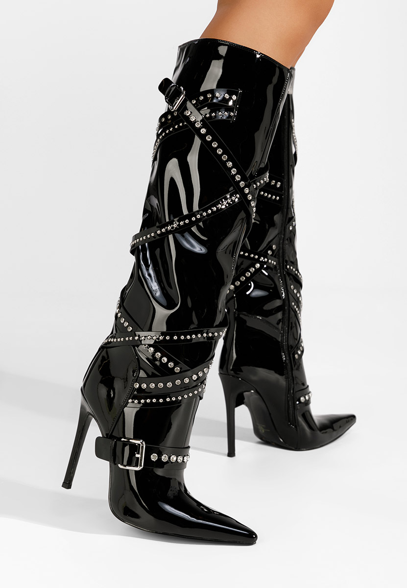 stivali alti con tacco a spillo Charlsie nero