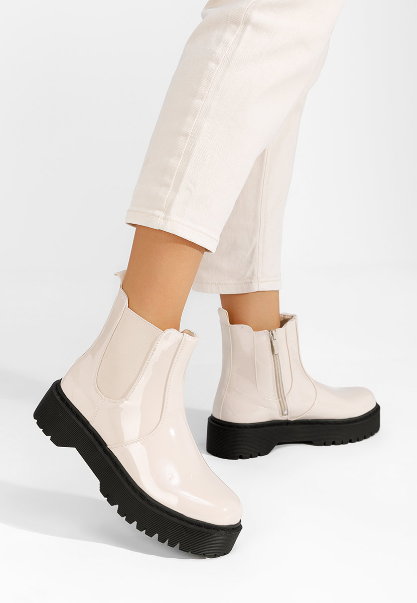 Stivaletto chelsea donna Ginger beige