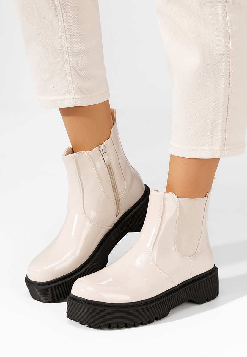 Stivaletto chelsea donna Ginger beige