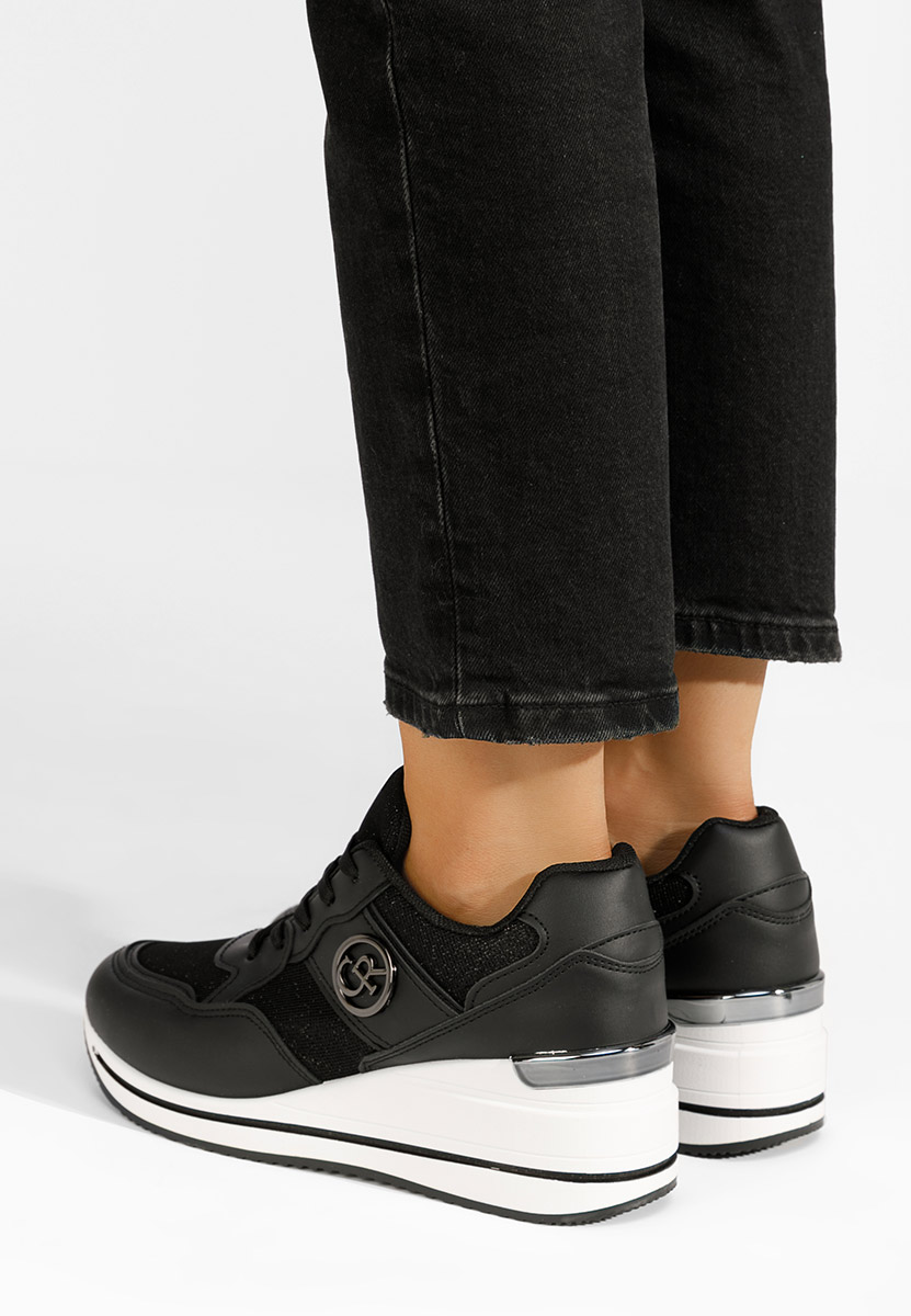 Sneakers con zeppa Kateline nero