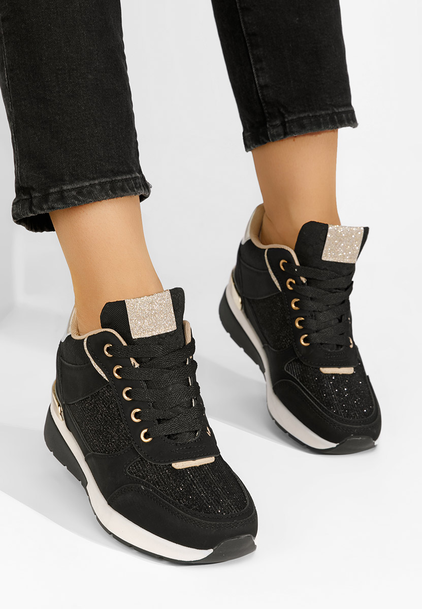 Sneakers con zeppa Kali nero