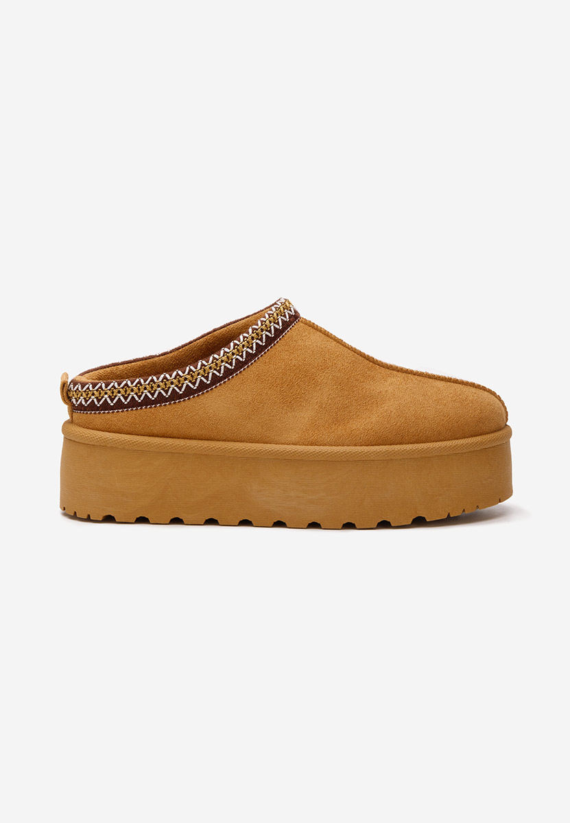 Ciabatte platform Esmie camel