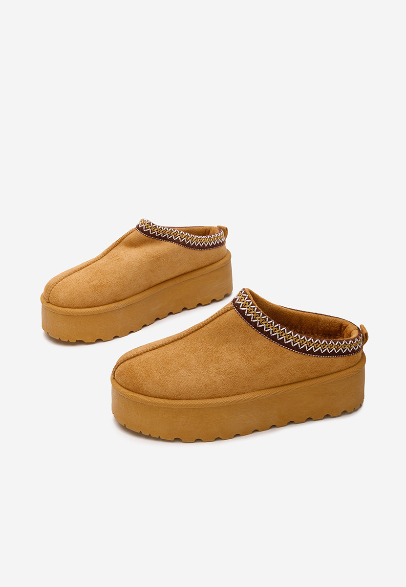 Ciabatte platform Esmie camel