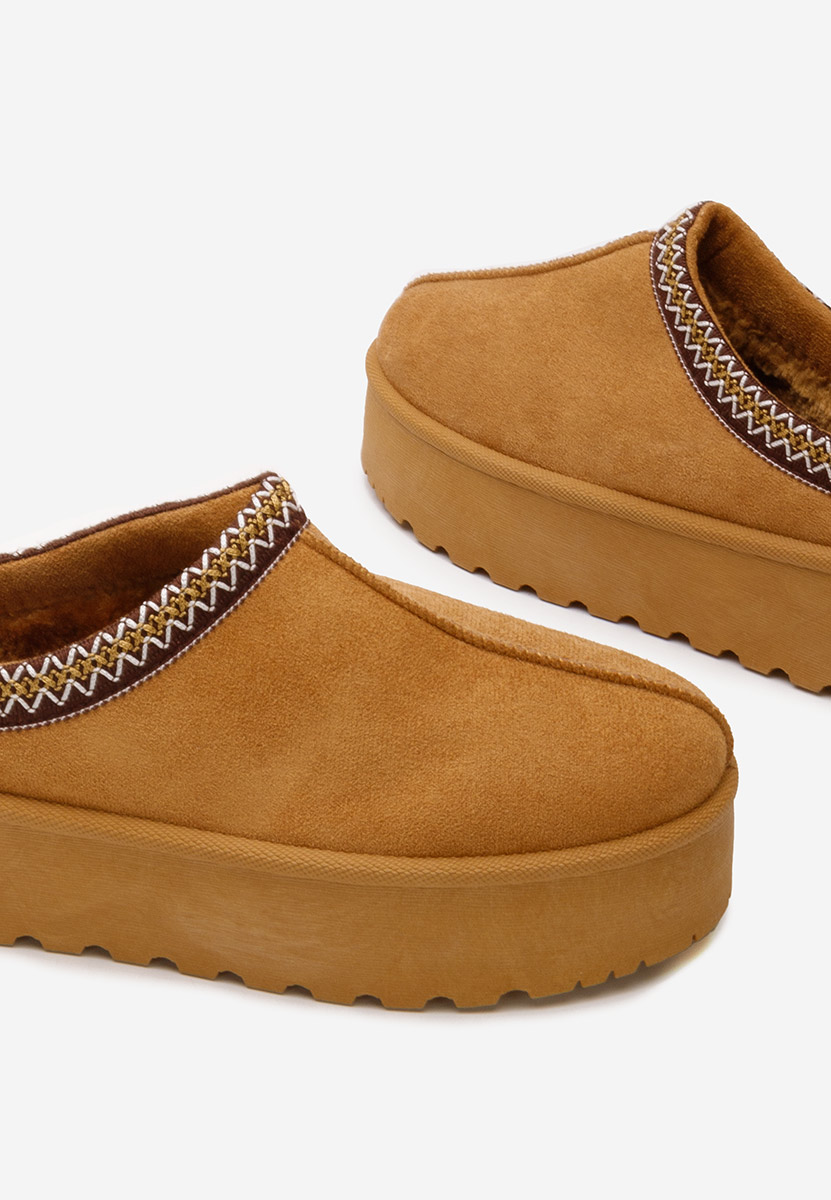 Ciabatte platform Esmie camel