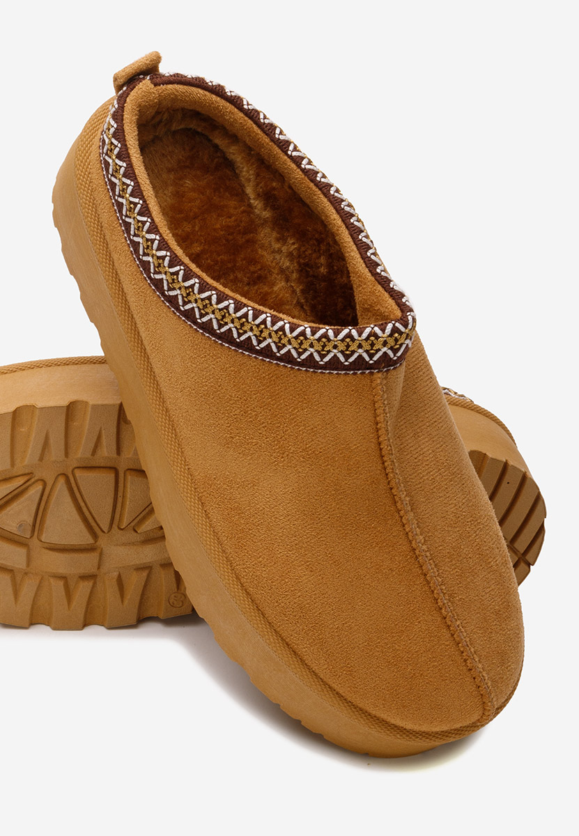 Ciabatte platform Esmie camel