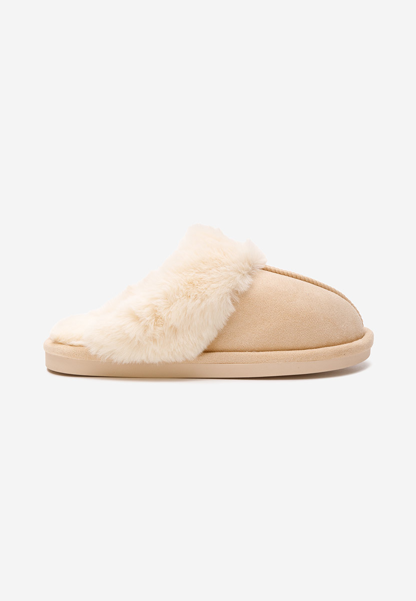 Pantofola donna invernale Arielle beige