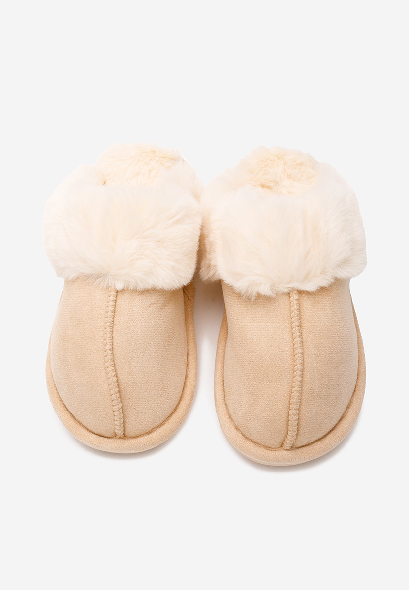 Pantofola donna invernale Arielle beige