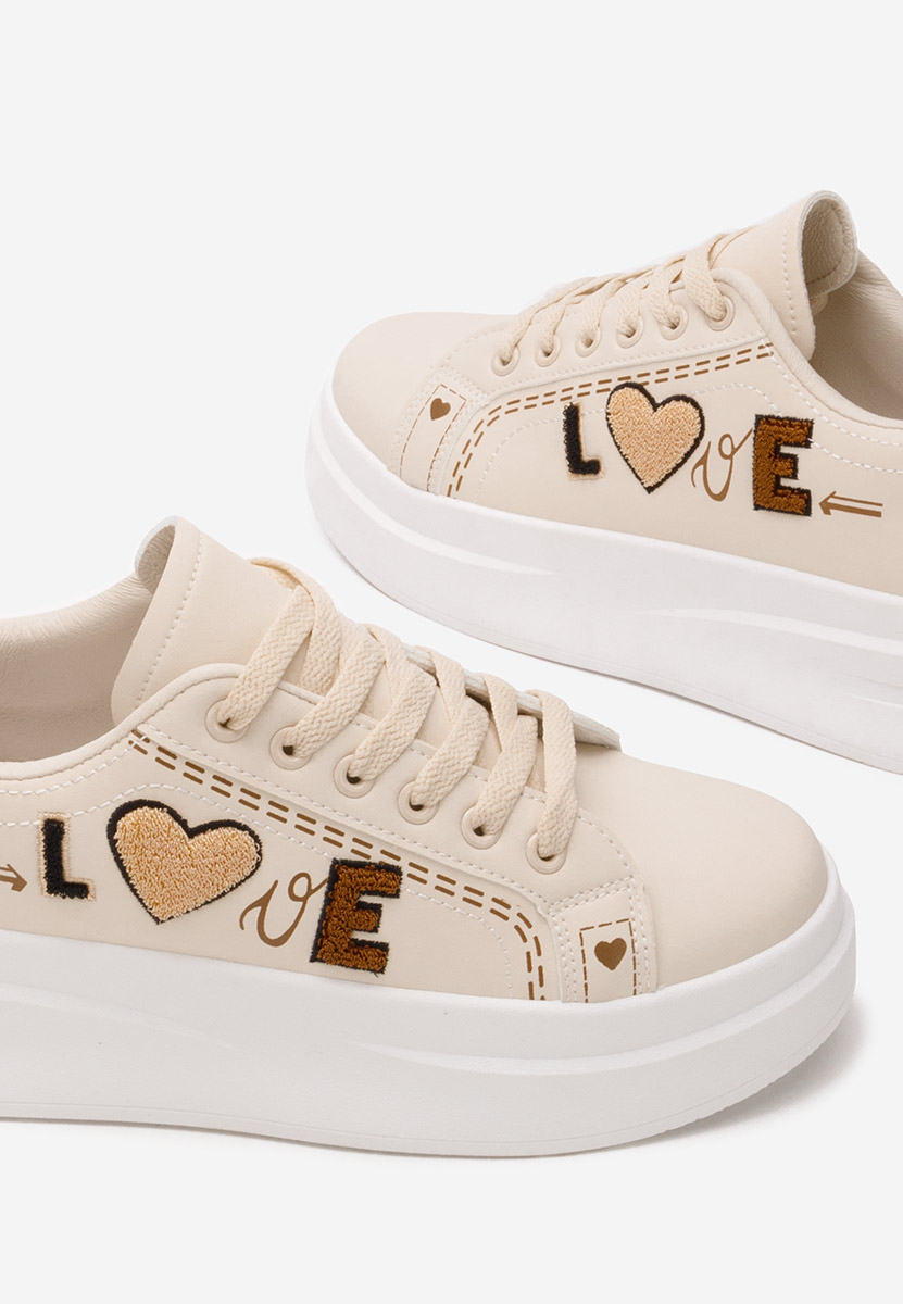 Sneakers con zeppa Stephenie beige