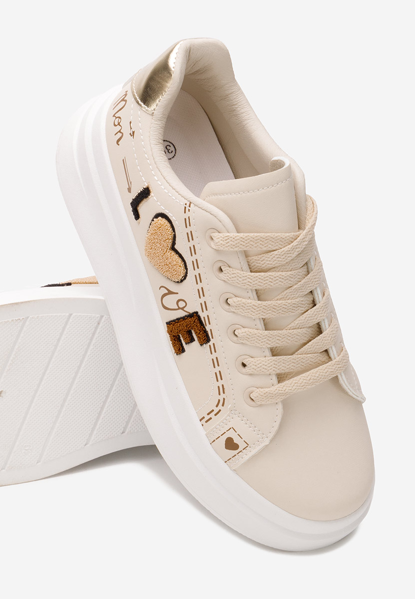 Sneakers con zeppa Stephenie beige