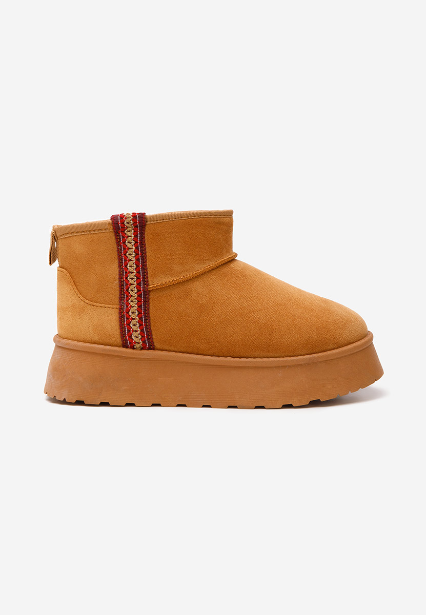 Stivaletti con plateau Kristin camel