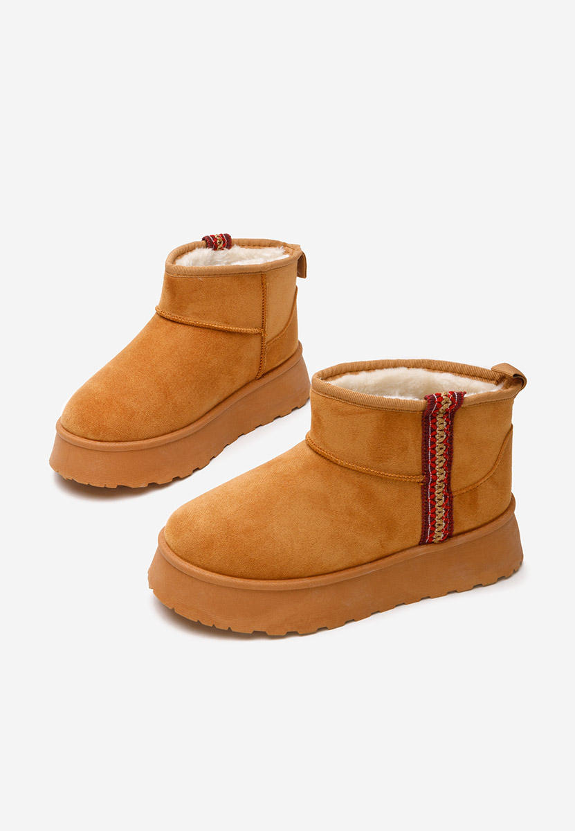 Stivaletti con plateau Kristin camel