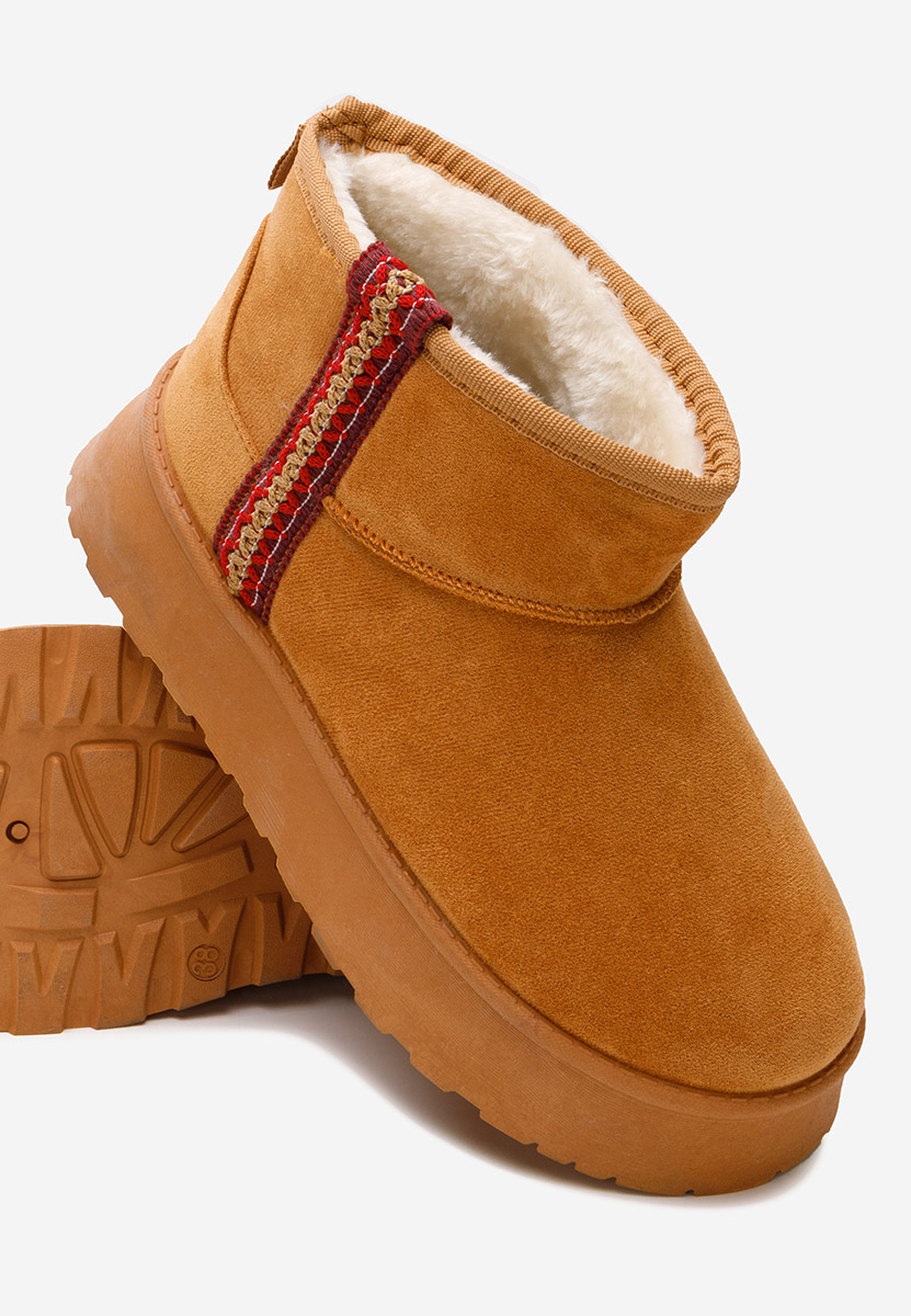 Stivaletti con plateau Kristin camel