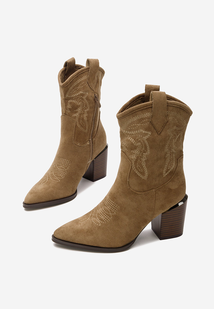 Stivaletti texani donna Sudera cachi