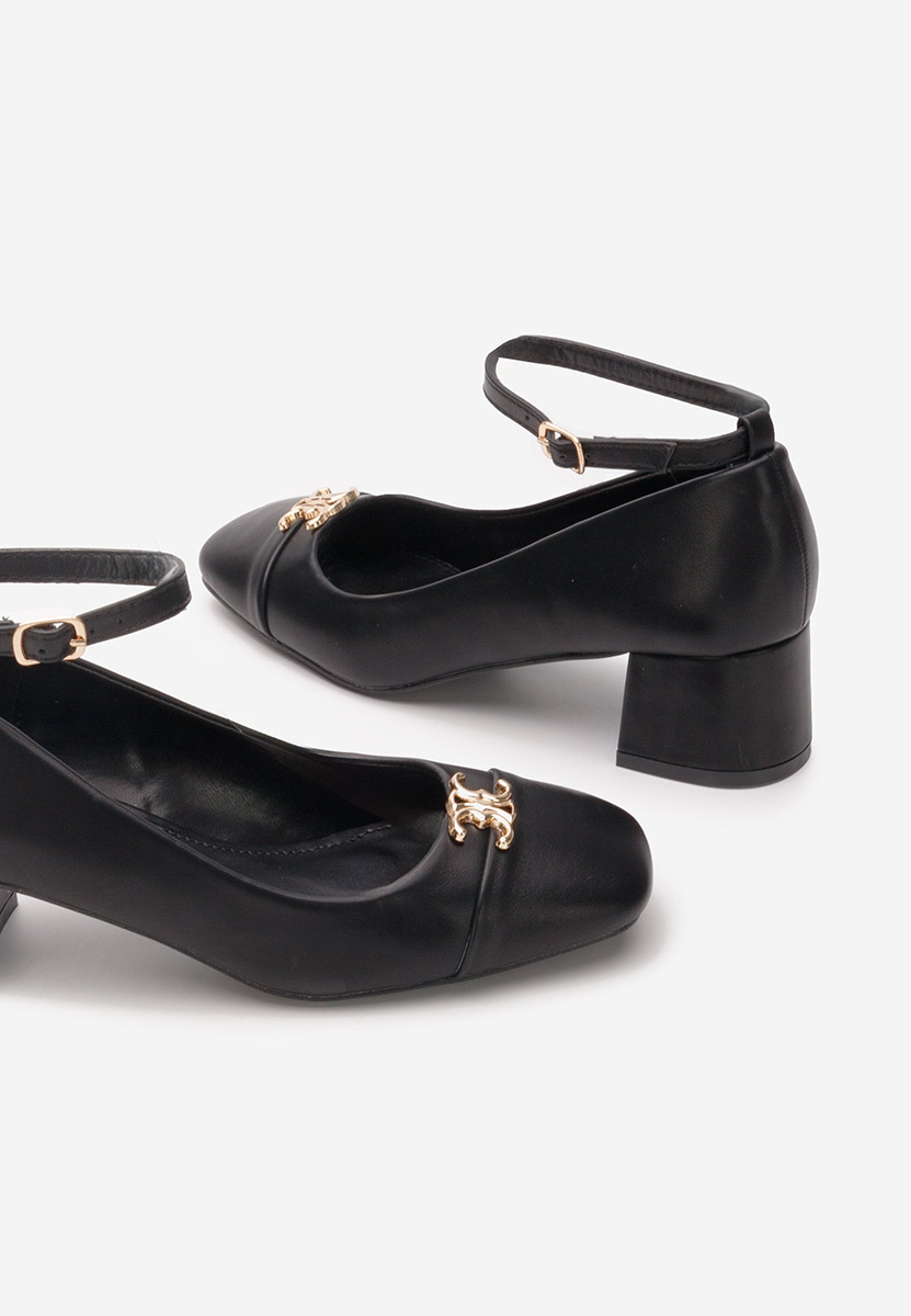 Décolleté tacco largo Deeanna nero