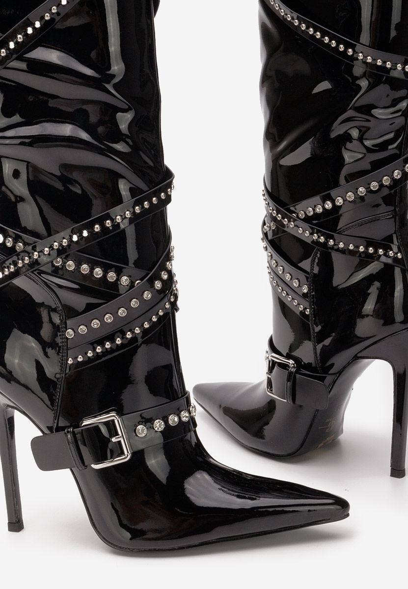 stivali alti con tacco a spillo Charlsie nero