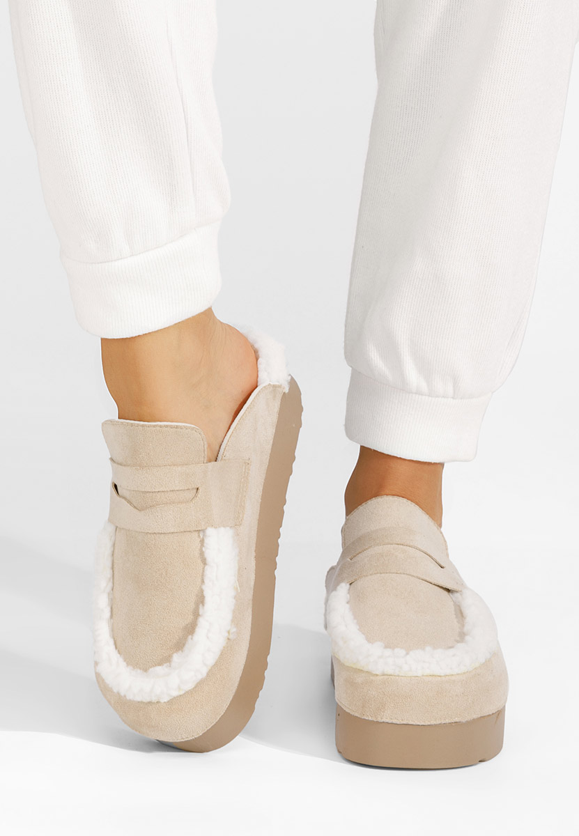 Ciabatte platform Wayne beige