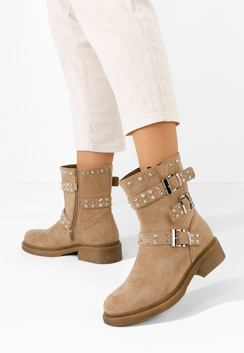 Stivaletti donna Marellen cachi