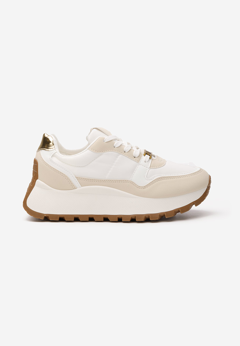 Sneakers con plateau Vivianna beige