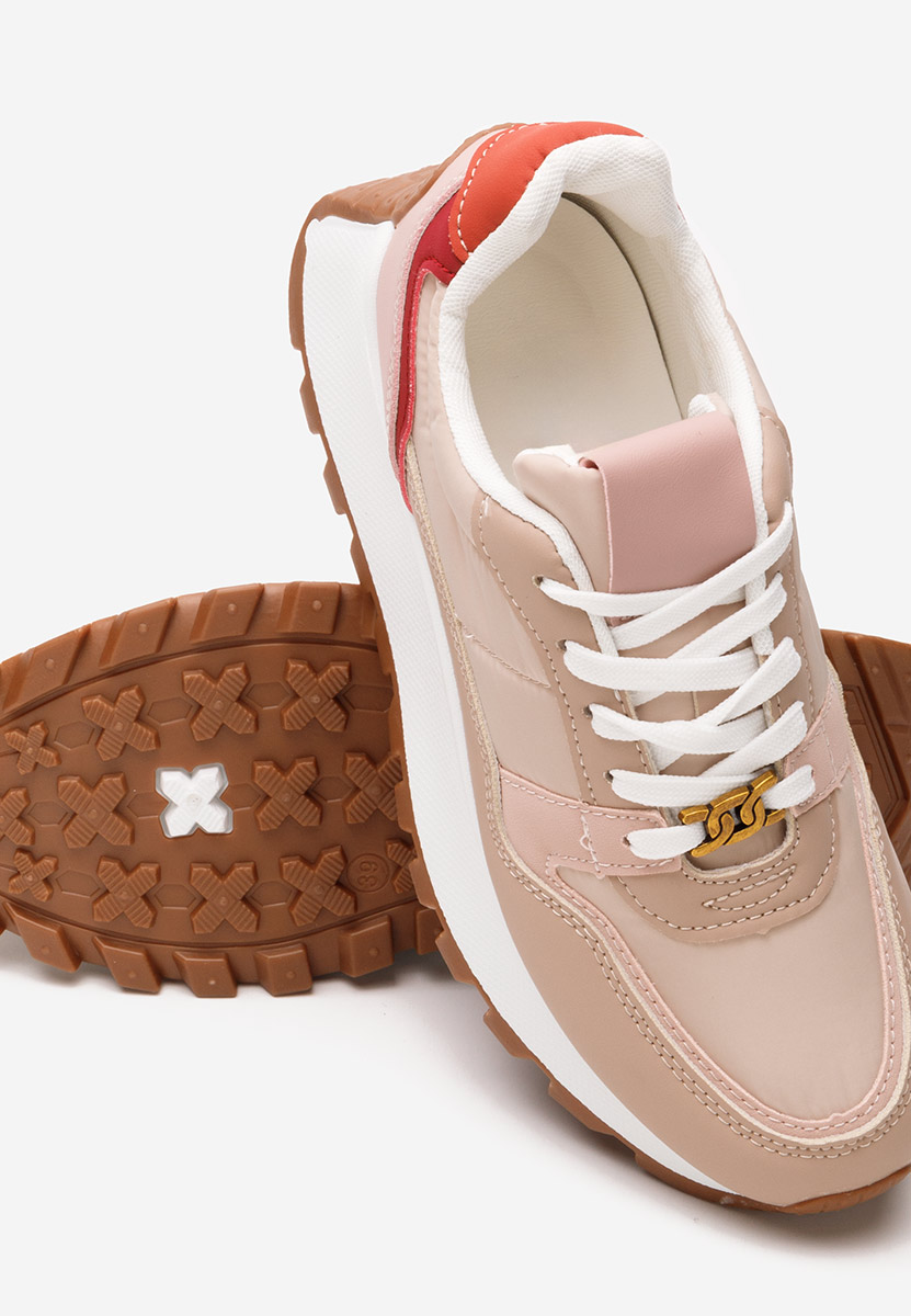 Sneakers con plateau Vivianna rosa