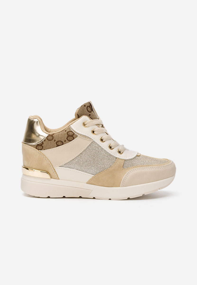 Sneakers con zeppa interna Kali beige