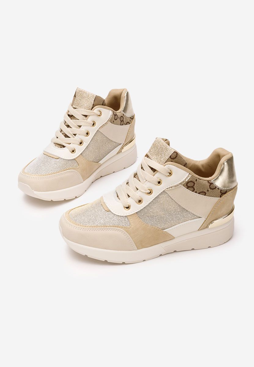 Sneakers con zeppa interna Kali beige