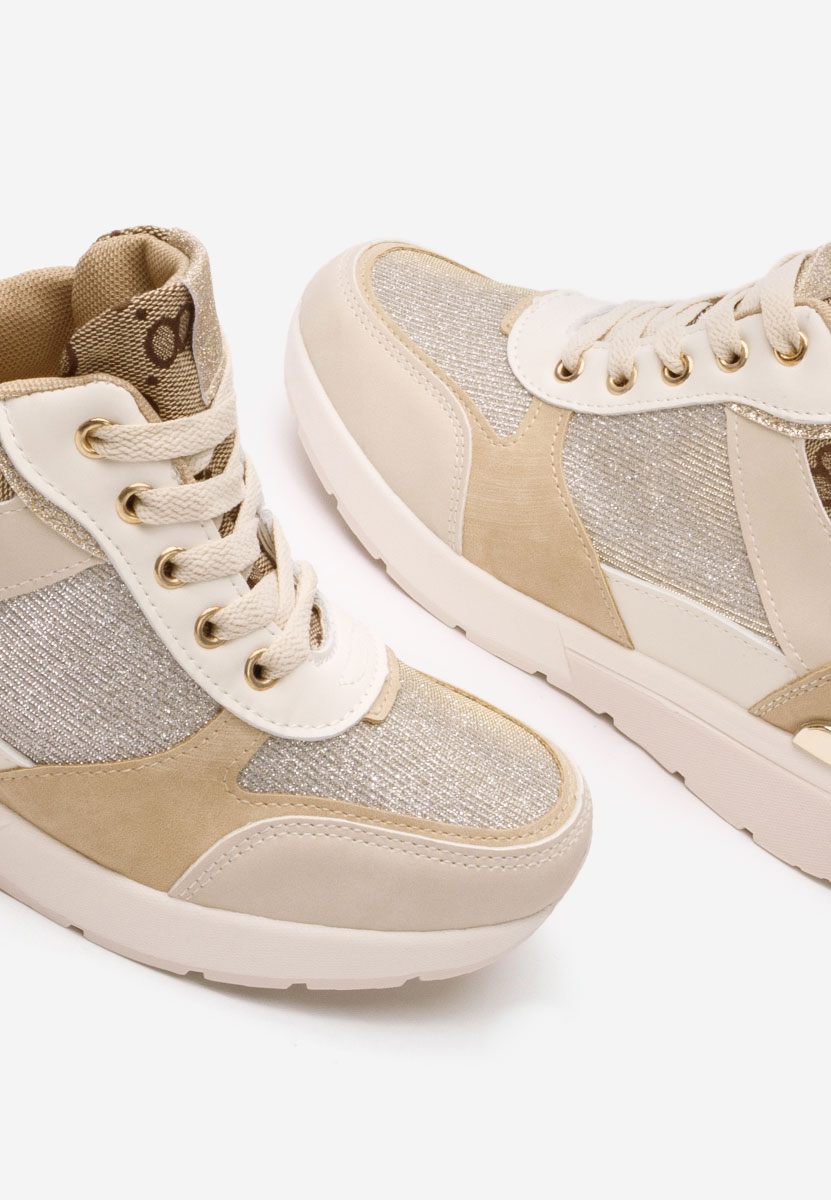 Sneakers con zeppa interna Kali beige