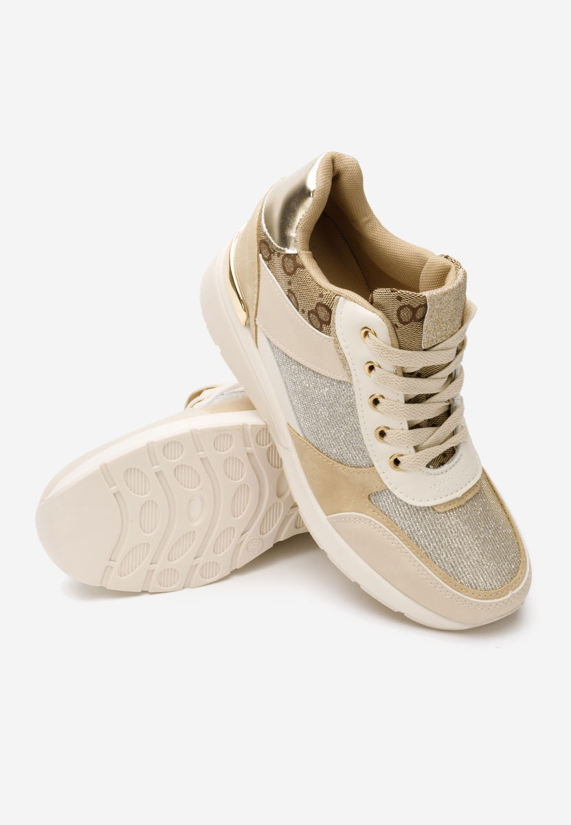 Sneakers con zeppa interna Kali beige