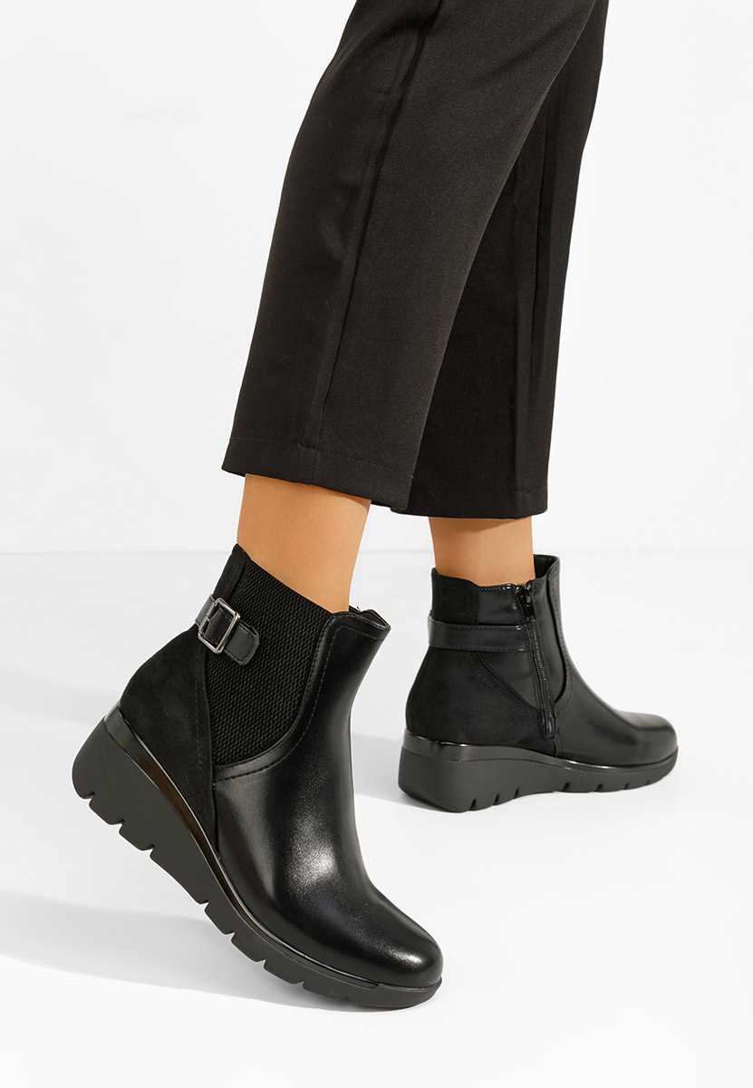Stivaletti con plateau Ritama nero