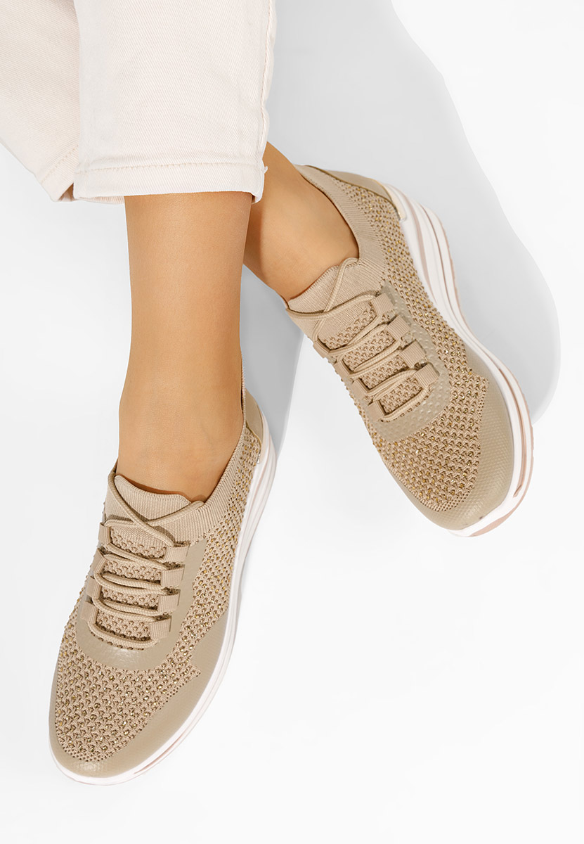 Sneakers con zeppa Gladise cachi